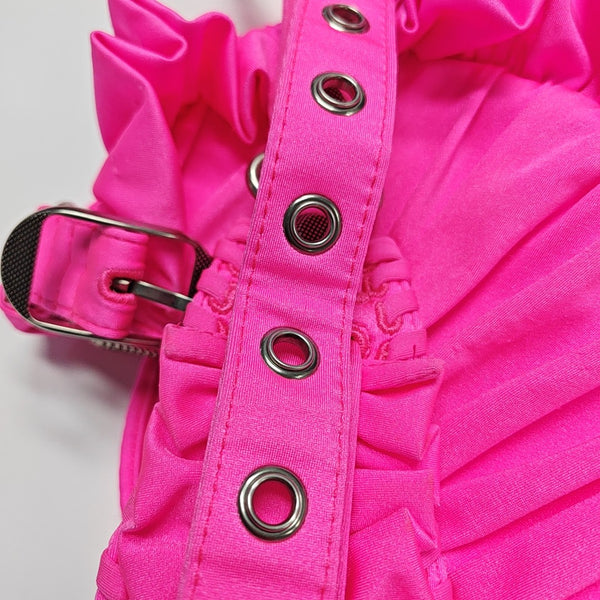 Authenticated pre-owned Le Cagole XS Fabric Pink - Shoulder Bag at Looply
