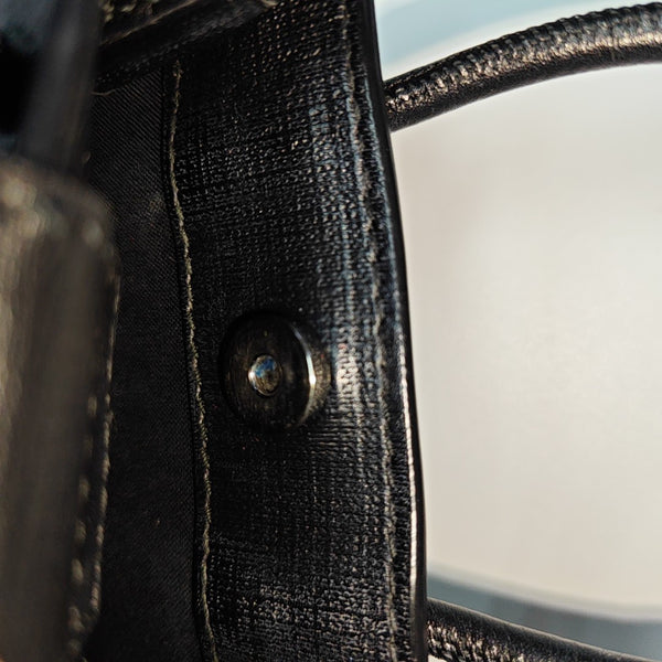 Shopping Bag Calfskin Black