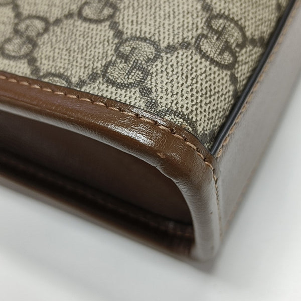Retro Mini Monogram Coated Canvas Beige