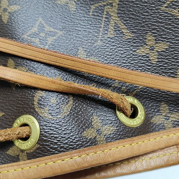 NOÉ BB Monogram Coated Canvas Brown