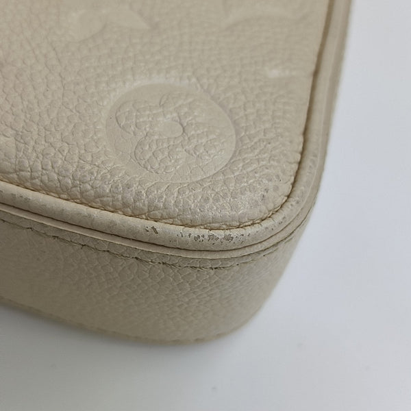 EASY POUCH ON STRAP Calfskin Beige