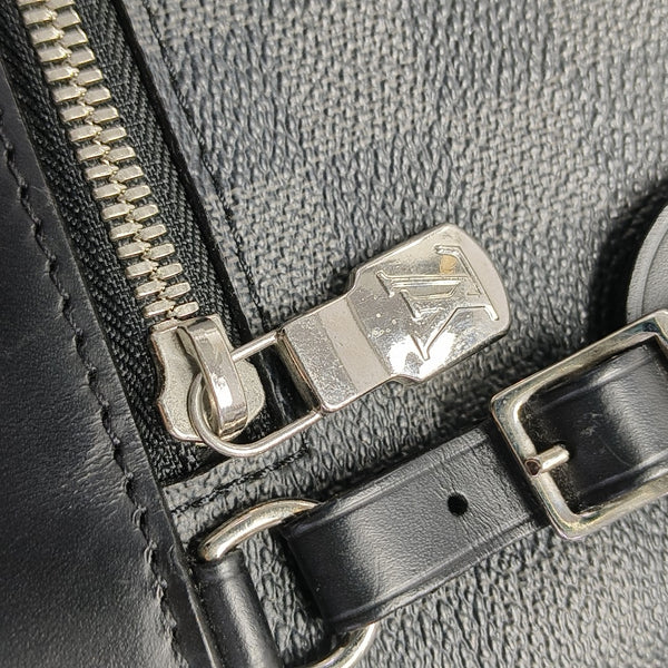 MICK Damier Graphite Coated Canvas Gray