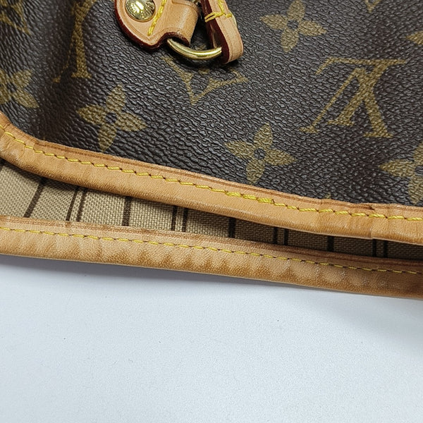 NEVERFULL GM Monogram Coated Canvas Brown
