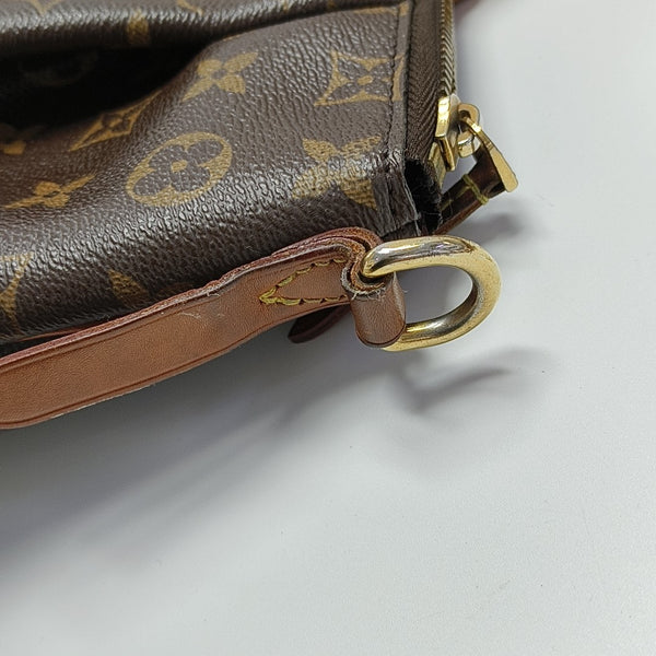 TURENNE Monogram Coated Canvas Brown