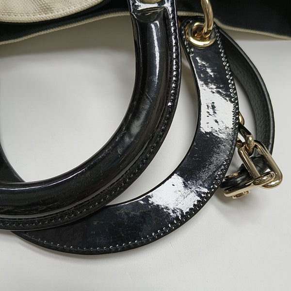 Lady Dior Large Canvas White
