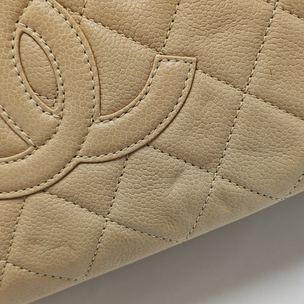 CHANEL PETITE Quilted Grained Calfskin Brown