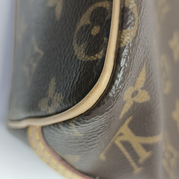 NÉONOÉ Nano Monogram Coated Canvas Brown