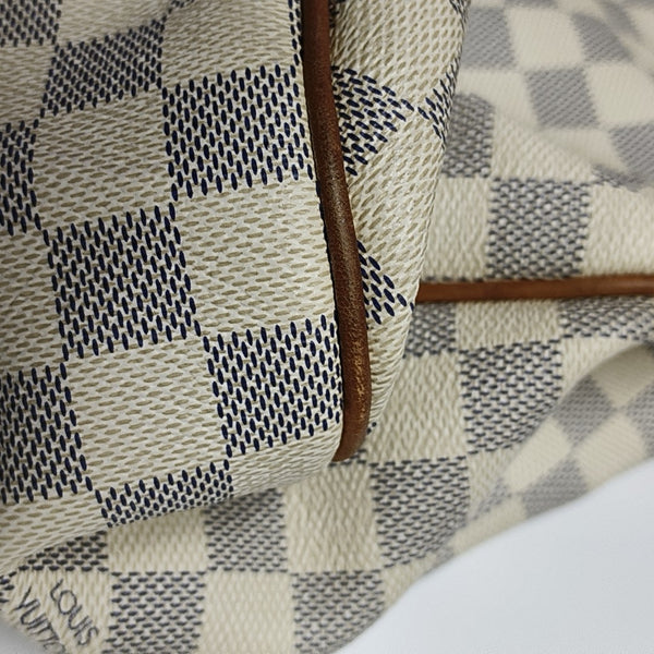 GALLIERA GM Damier Azur Coated Canvas White