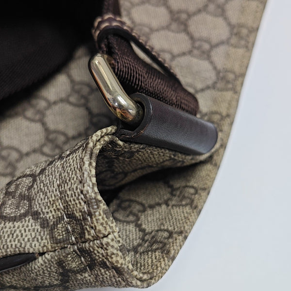 Monogram Coated Canvas Crossbody Bag Black