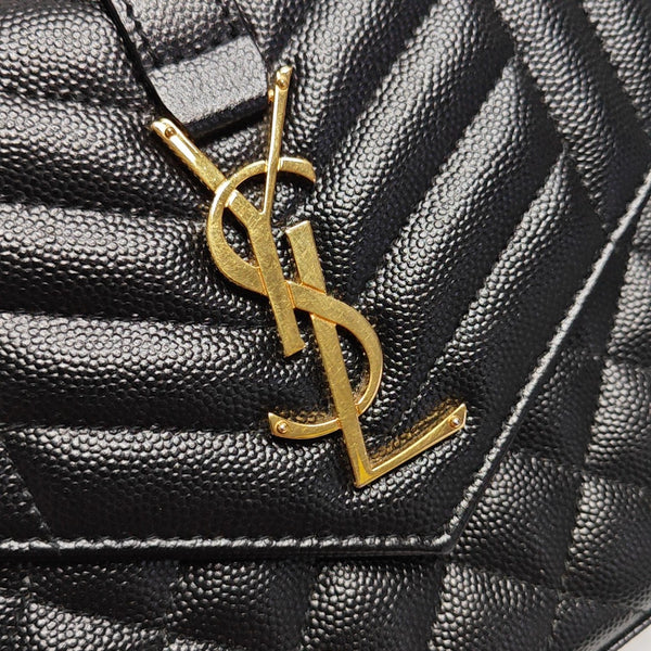 MONOGRAM Medium Chevron Calfskin Black