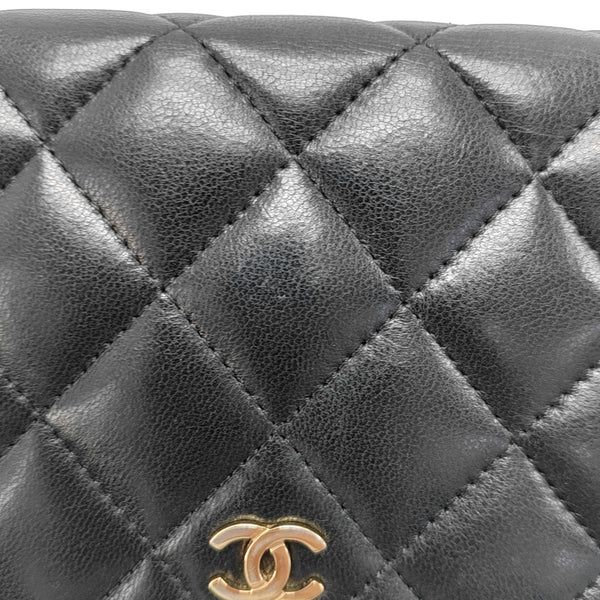 Quilted Lambskin Wallet Black