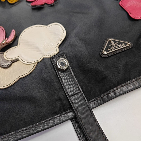 Nylon Top Handle Bag Multicolor