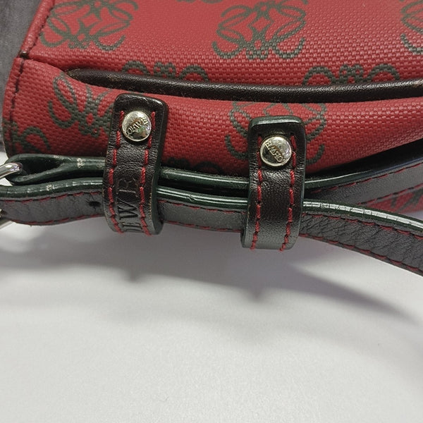 Monogram Coated Canvas Shoulder Bag Red