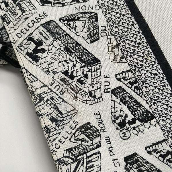 Book Tote Medium Canvas White