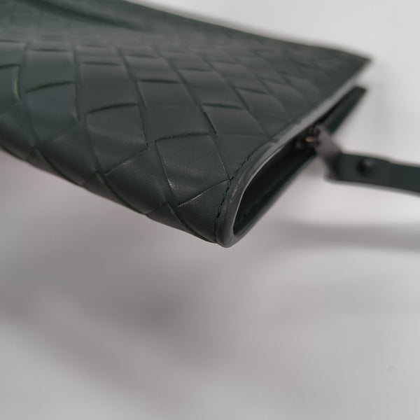Calfskin Clutch Small Green