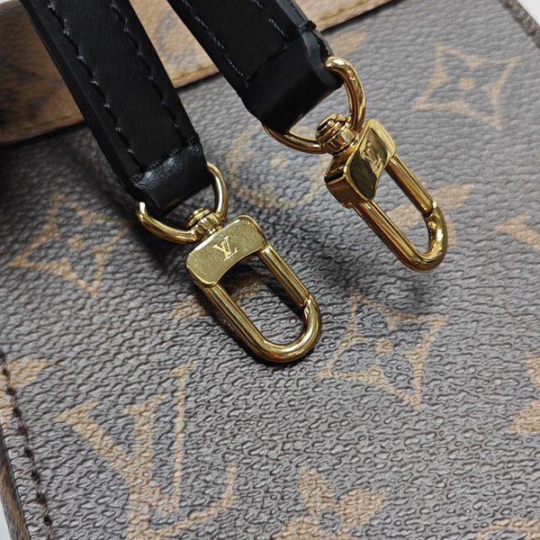 CAMERA BOX Monogram Coated Canvas Brown