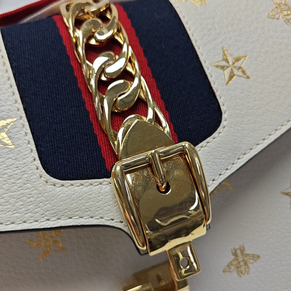 Calfskin Shoulder Bag Small White