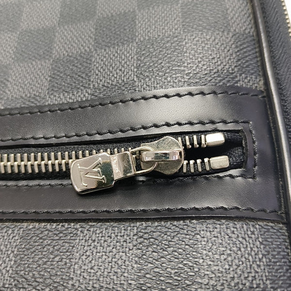 STEEVE Damier Graphite Coated Canvas Gray