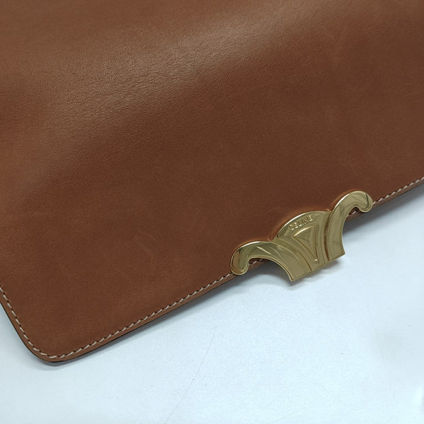 TRIOMPHE Small Calfskin Brown