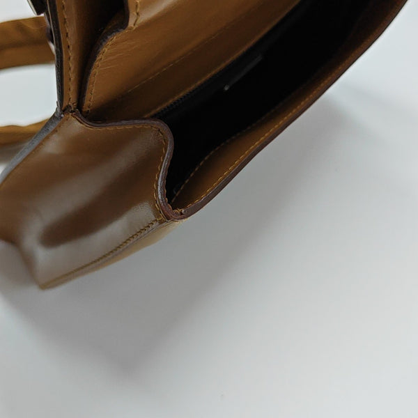 Calfskin Shoulder Bag Brown