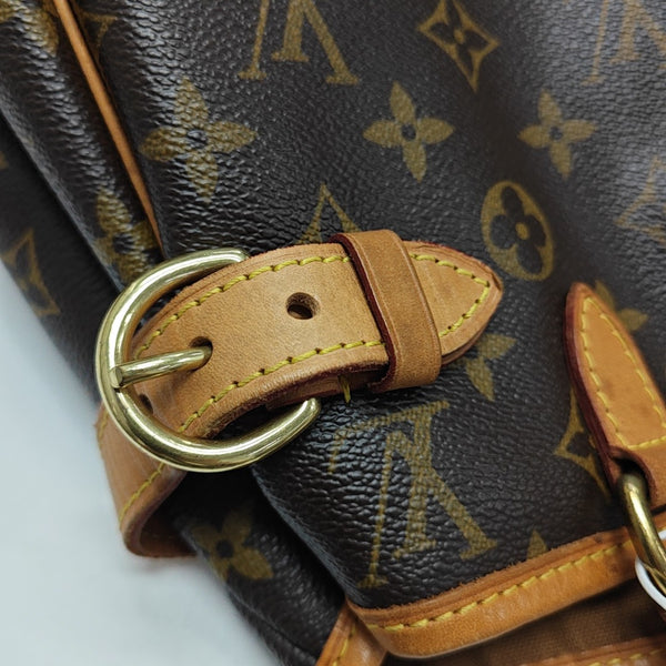 BATIGNOLLES MM Monogram Coated Canvas Brown