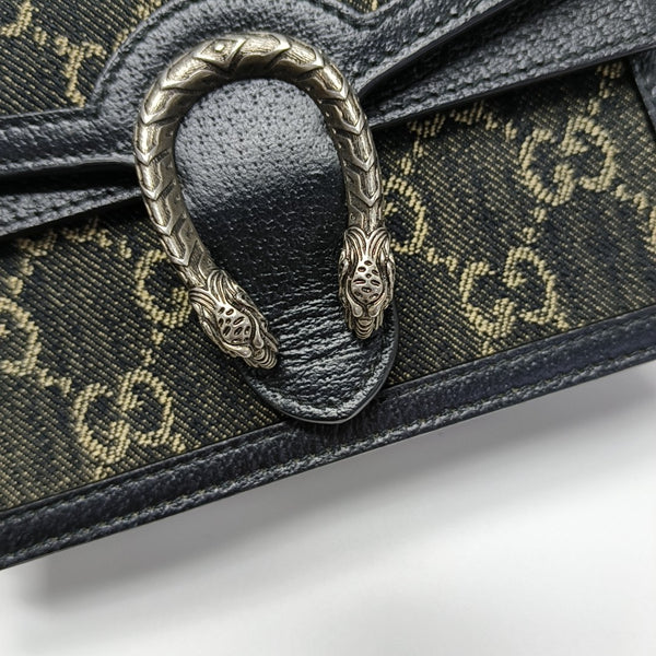 Dionysus Super Mini Monogram Denim Black