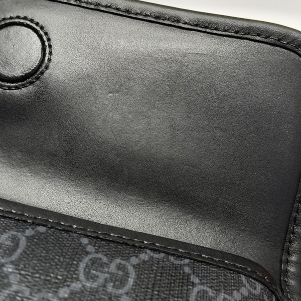 Neo Vintage Monogram Coated Canvas Black
