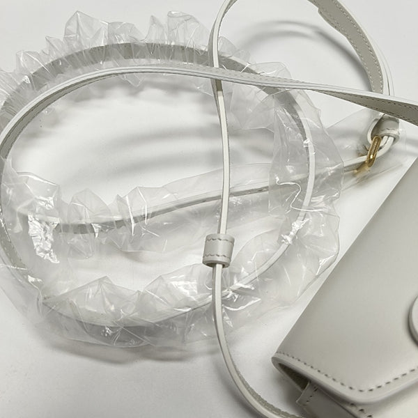 Calfskin Shoulder Bag White