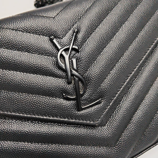 MONOGRAM Medium Chevron Calfskin Black