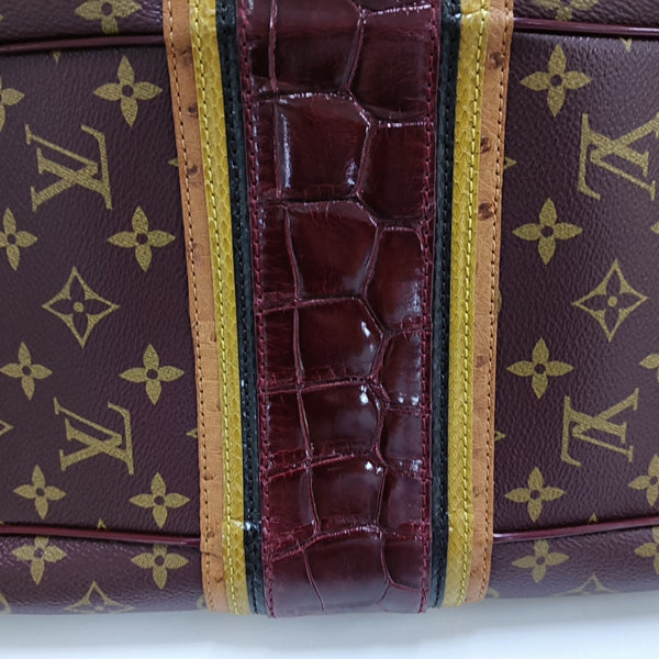 GRIET Monogram Coated Canvas Brown