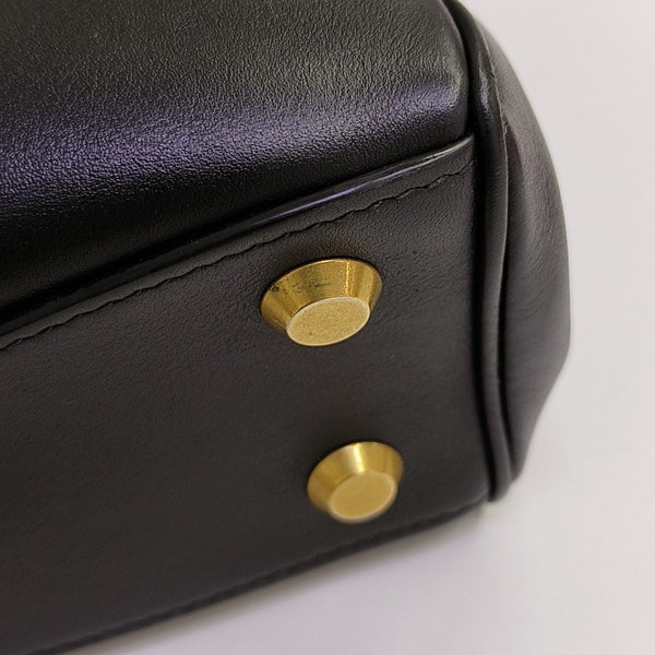 Calfskin Shoulder Bag Mini Black