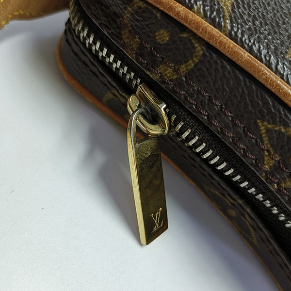 CROISSANT PM Monogram Coated Canvas Brown
