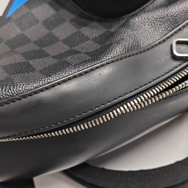 JOSH Damier Graphite Coated Canvas Gray