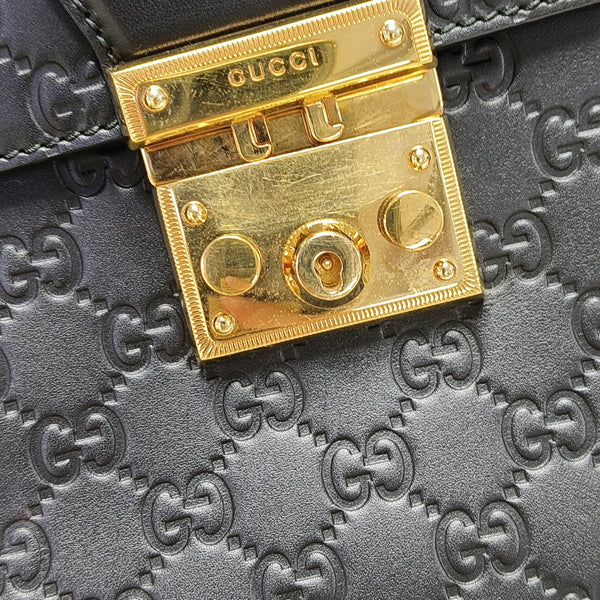 Padlock Mini Monogram Calfskin Black