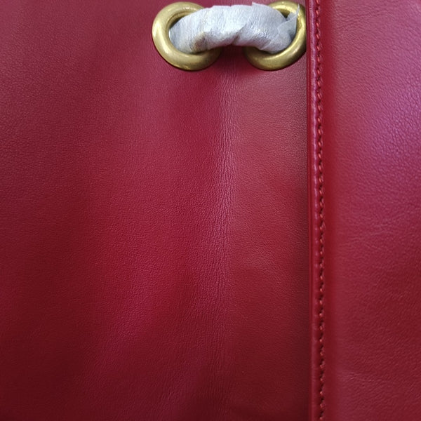 GG Marmont Medium Quilted Calfskin Red