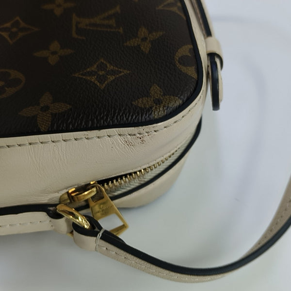 SAINTONGE Monogram Coated Canvas Brown