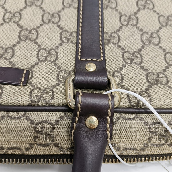 Monogram Coated Canvas Top Handle Bag Beige