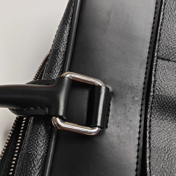 PORTE-DOCUMENTS GM Damier Graphite Coated Canvas Gray
