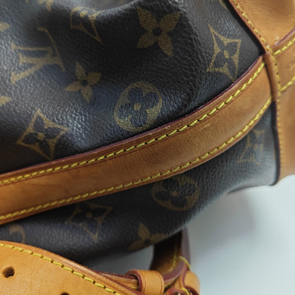 NOÉ MM Monogram Coated Canvas Brown