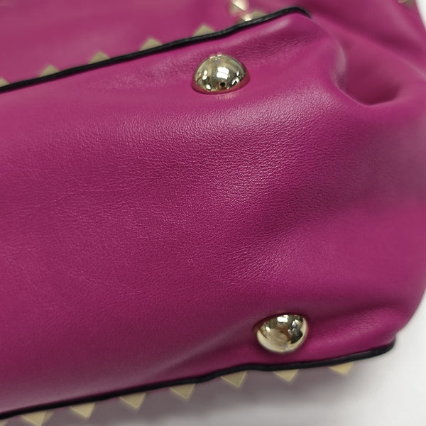 Rockstud Calfskin Purple