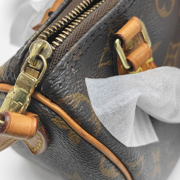 SPEEDY Nano Monogram Coated Canvas Brown