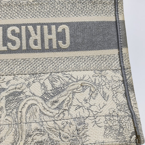 Book Tote Medium Canvas Gray