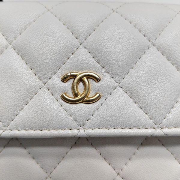 WOC Quilted Lambskin White