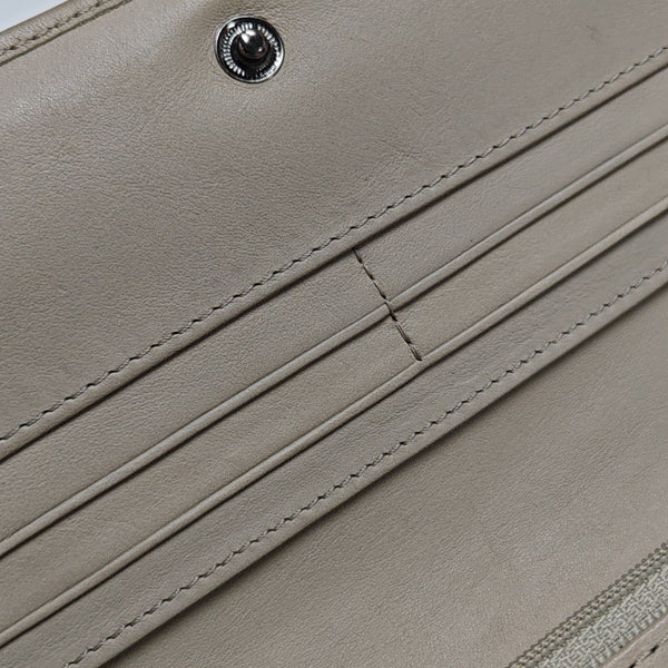 Coated Canvas Wallet Gray