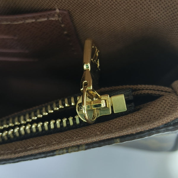 IVY Monogram Coated Canvas Brown