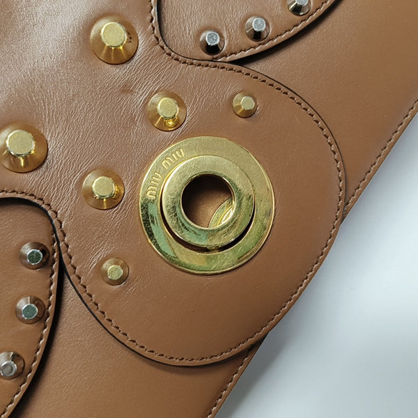 Leather Shoulder Bag Brown