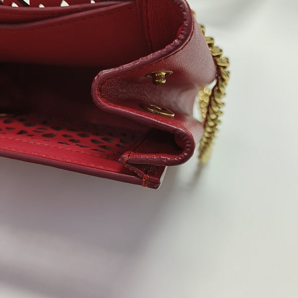 Calfskin Shoulder Bag Red