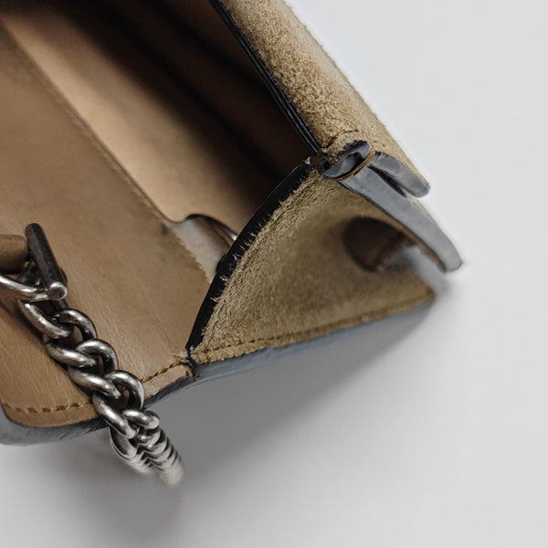 Dionysus Super Mini Monogram Coated Canvas Beige