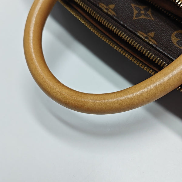 Monogram Coated Canvas Shoulder Bag Brown