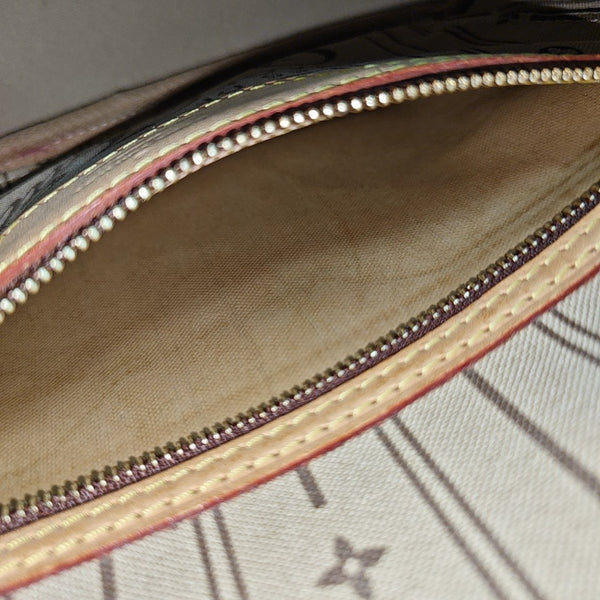 NEVERFULL PM Monogram Coated Canvas Brown